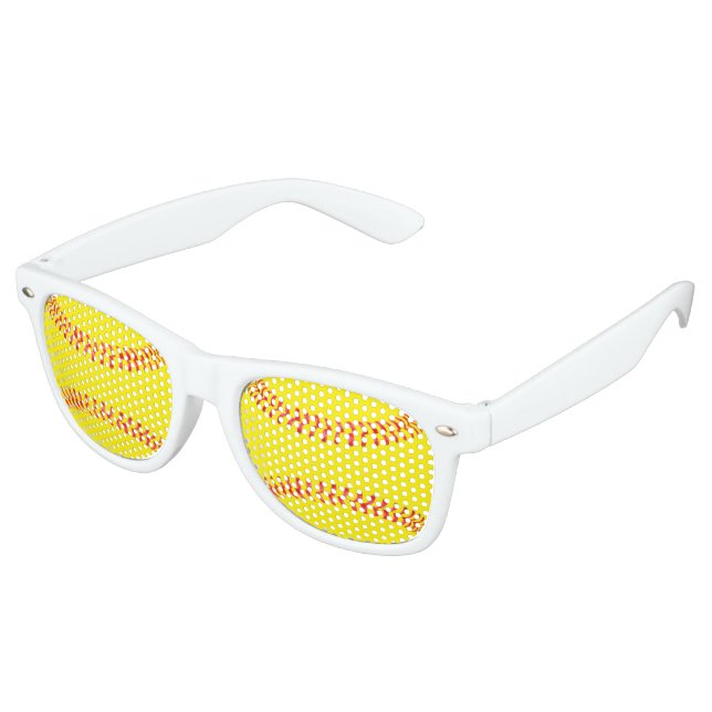 Fastpitch Softball Player or Team Party Fun Sports Retro Sunglasses (Angled)