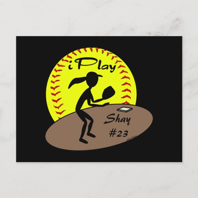 Fastpitch Softball Postcard (Front)