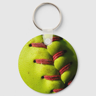 Fastpitch Softball Seam Keychain