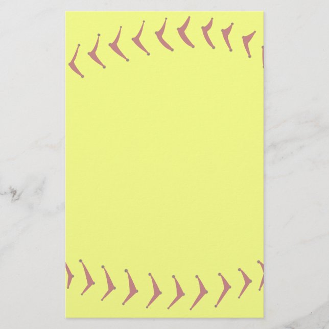 Fastpitch Softball Stationery (Front)