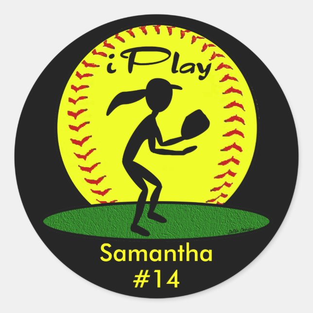 Fastpitch Softball Stickers (Front)