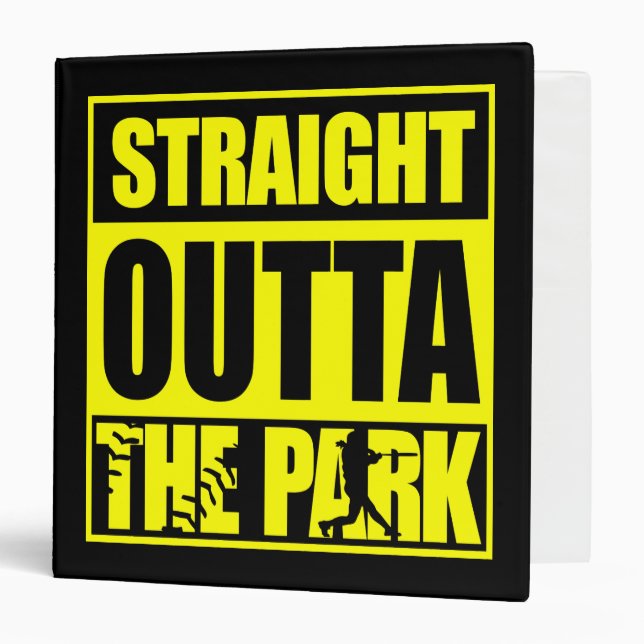 Fastpitch Softball Straight Outta The Park Binder (Front/Inside)