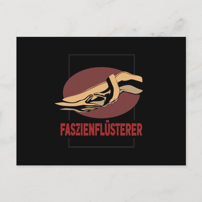 Faszienflusterer Massage Therapist Postcard (Front)