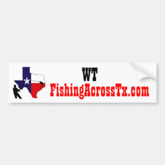 fat%20logo%20#001_AZ, FishingAcrossTx.com, WT Bumper Sticker
