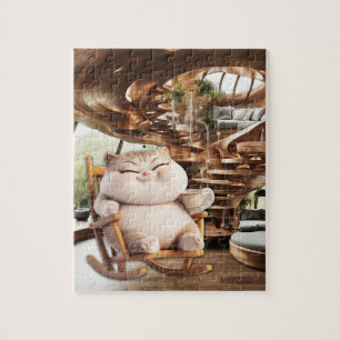 Fat And Sassy Coffee Time Jigsaw Puzzle
