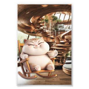 Fat And Sassy Coffee Time Photo Print