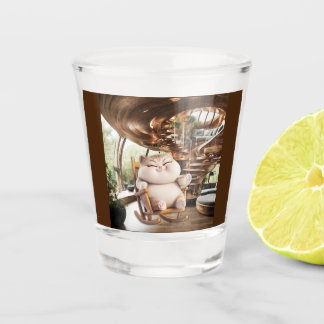 Fat And Sassy Coffee Time Shot Glass