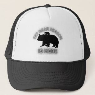 Fat Bear Season Is Here - Black   Trucker Hat