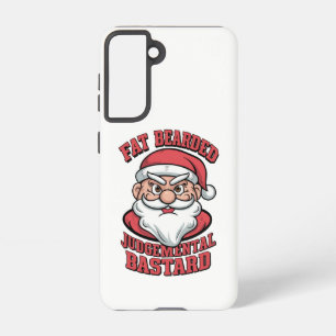 Fat Bearded Judgemental Bastard Hilarious Santa Samsung Galaxy Case