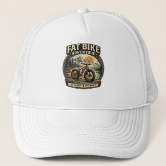 Fat Bike Aventure Graphic Logo Trucker Hat