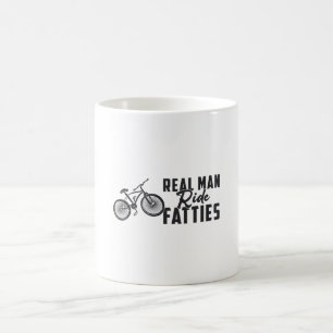 Fat Bike Real Man Ride Fatties Biker Biking Lover Coffee Mug
