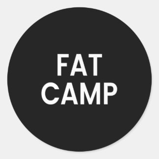 Fat Camp Premium  Classic Round Sticker