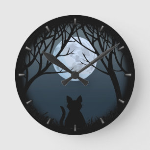 Fat Cat Clock Cute Cat Lover Wall Clocks & Decor