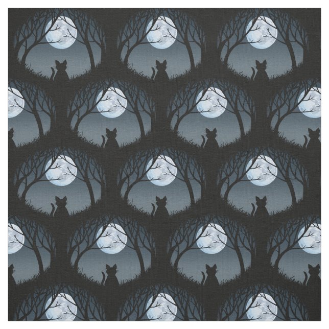 Fat Cat Fabric Cat Lover Fabric Cat Pattern Fabric (Swatch)