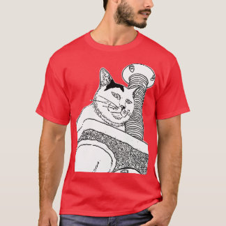 Fat Cat Funny Expression T-Shirt