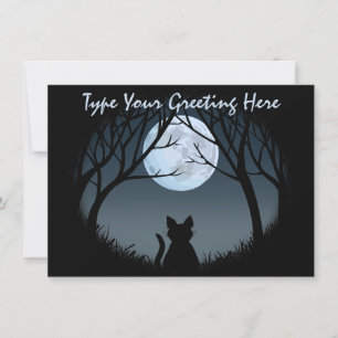 Fat Cat Invitations Personalized Cat Lover Card