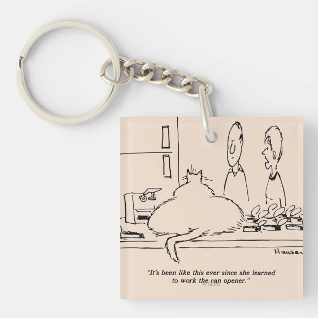 Fat Cat Keychain (Front)
