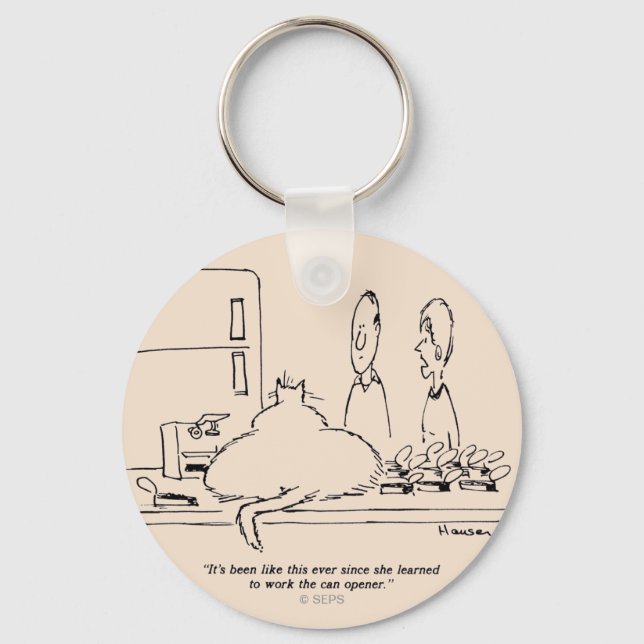 Fat Cat Keychain (Front)