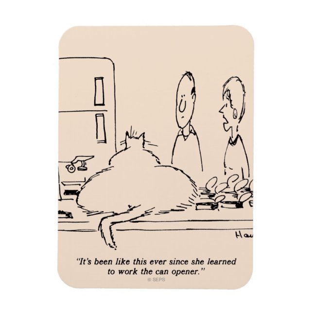 Fat Cat Magnet (Vertical)