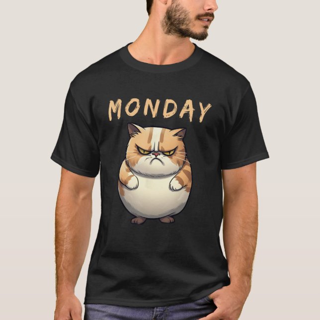 Fat Cat Monday T-Shirt (Front)