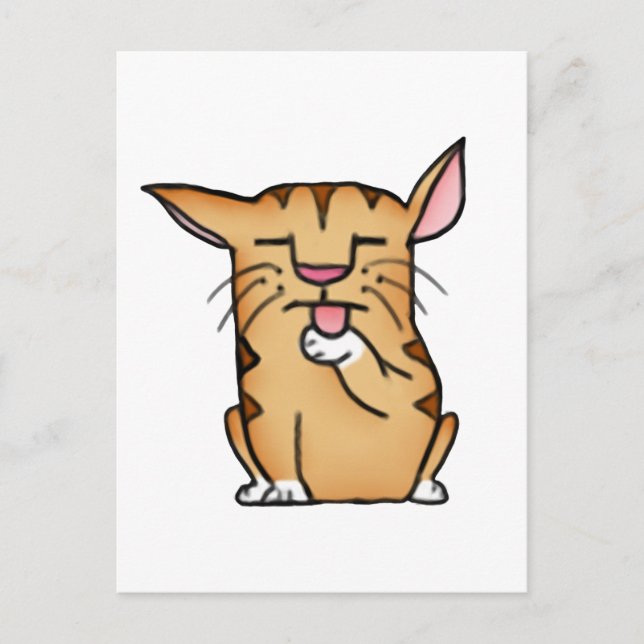 Fat Cat Postcard (Front)