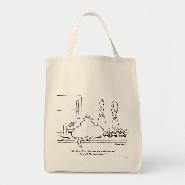 Fat Cat Tote Bag (Front)