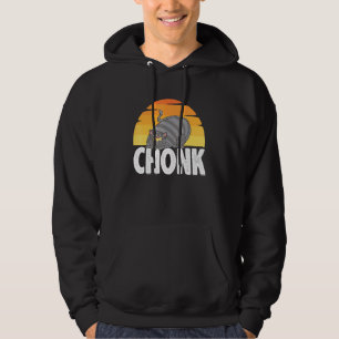 Fat Cats Meme Chonk Cat Fat People Retro Vintage Hoodie