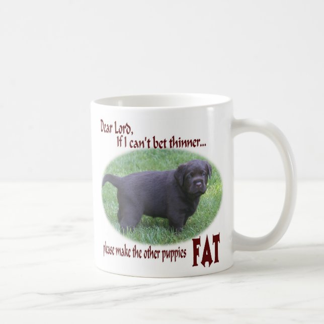 Fat Chocolate Lab Mug (Right)