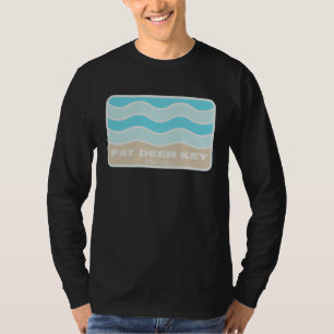 Fat Deer Key Florida Retro FL Waves Beach Souvenir T-Shirt