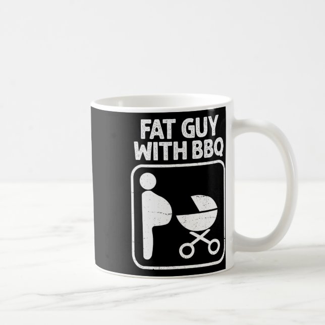 Fat Guy With Bbq  Coffee Mug (Right)