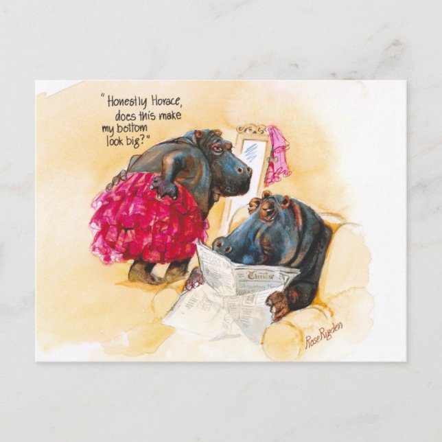 Fat hippo postcard (Front)