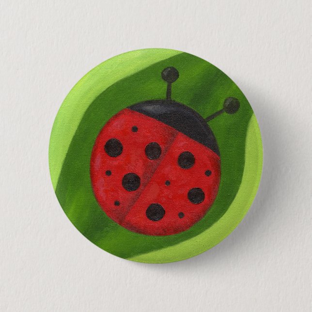 Fat Ladybug button (Front)