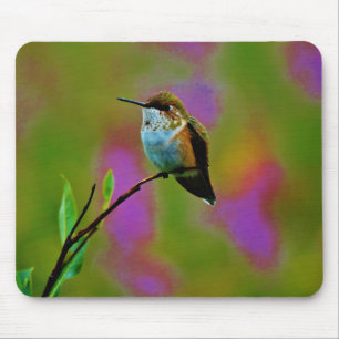 Fat little Hummingbird Mouse Pad