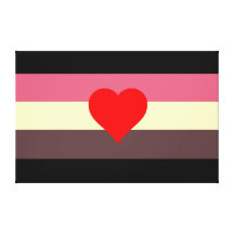 Fat Lovers Pride Flag Canvas Print