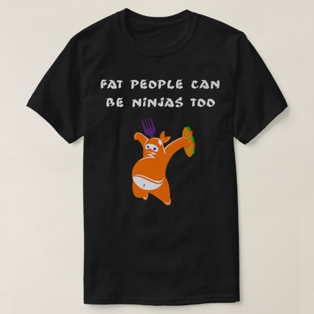 Fat Ninja Premium  T-Shirt (Design Front)