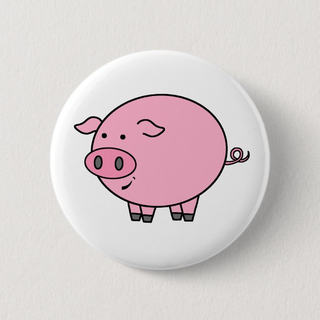 Fat Pig 2 Inch Round Button (Front)