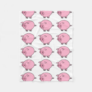 Fat Pig Fleece Blanket