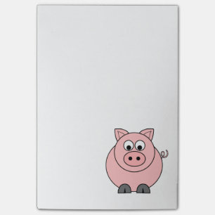 Fat Pink Pig Post-it Notes