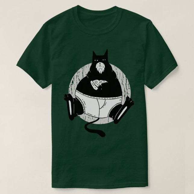 Fat pizza cat T-Shirt (Design Front)
