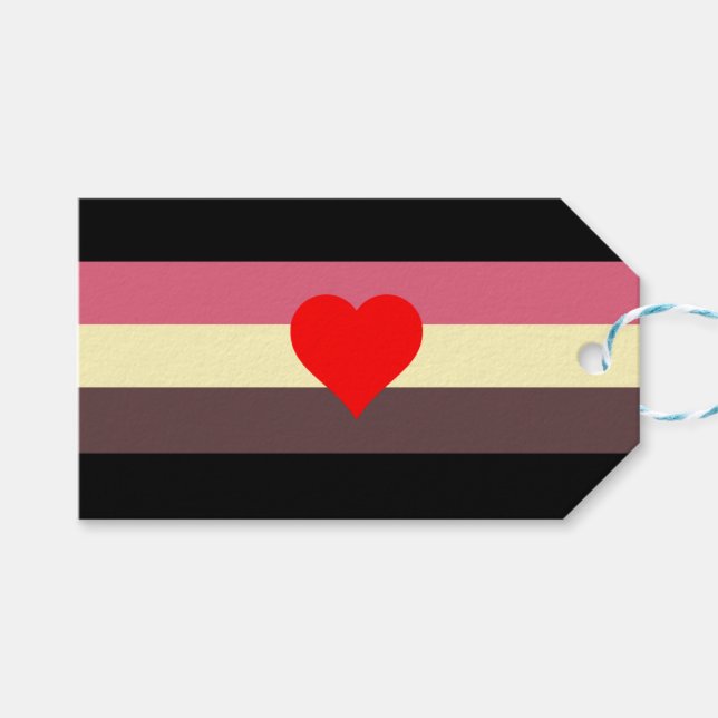 Fat Pride Flag Gift Tags (Front (Horizontal))