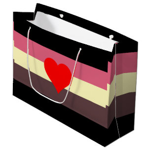Fat Pride Flag Large Gift Bag