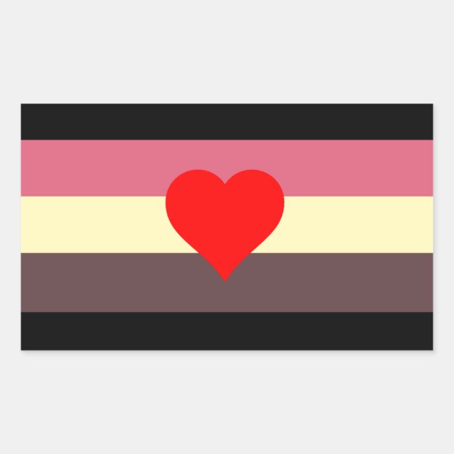 Fat Pride Flag Sticker (Front)