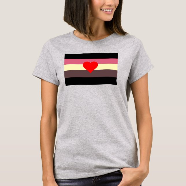Fat Pride Flag T-Shirt (Front)