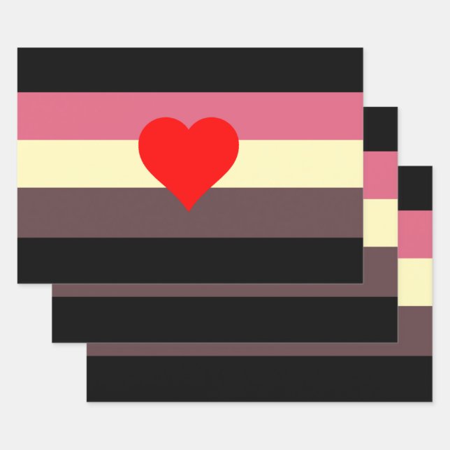 Fat Pride Flag Wrapping Paper Sheet (Set)