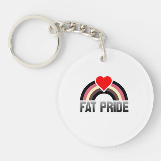 Fat Pride Keychain (Front)