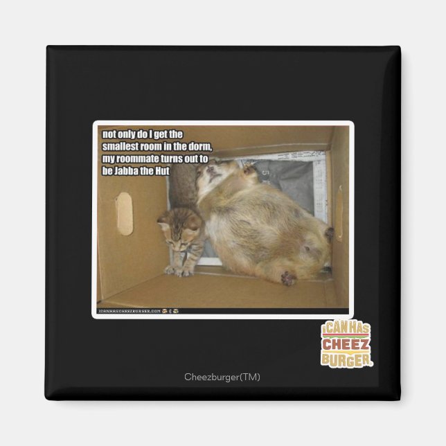 Fat roommate magnet (Front)
