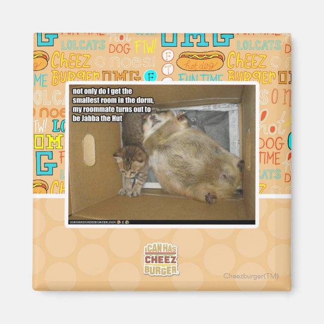 Fat roommate magnet (Front)