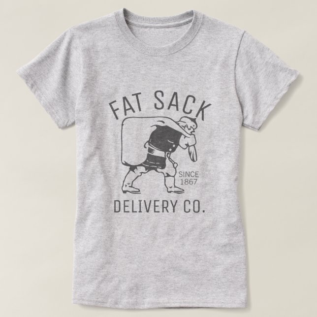 Fat Sack Delivery T-Shirt (Design Front)