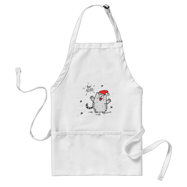 Fat Santa Cat Standard Apron (Front)