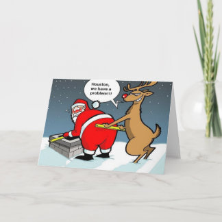 Fat Santa Christmas Card